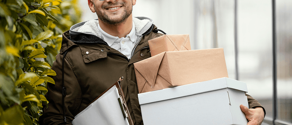 Забор и доставка вещей курьером